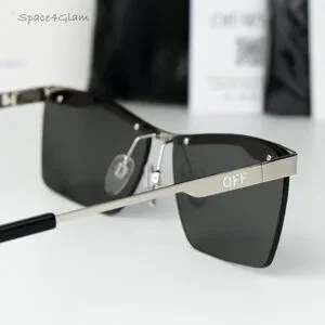 Off-White RIMINI Sunglasses – Silver Rectangle Frame Mirror |Model OERI095 7272 Off-White OERI095 RIMINI 7272 Sunglasses Silver Rectangle  main image 4